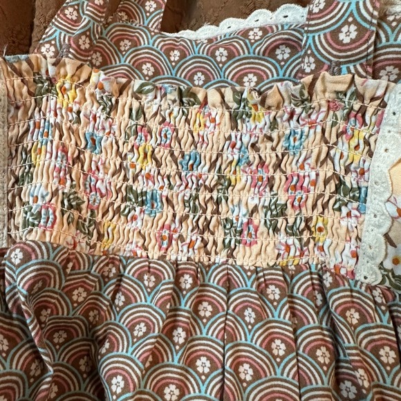 Matilda Jane Girls Patchwork Tiered Crochet Strappy Maxi Dress Size 6 - Picture 12 of 16